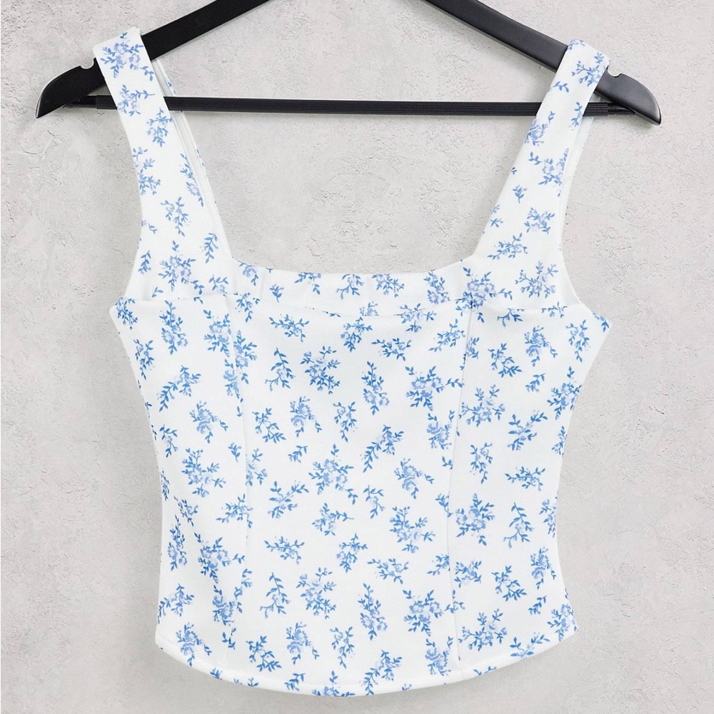 Floral corset top